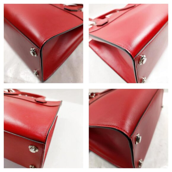 Louis Vuitton CITY STEAMER Red Leather Hand Bag mon-903-091125 - Picture 10 of 16